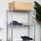 Mind Reader Alloy Collection Silver Adjustable 4-Tier Industrial Metal Storage Shelf